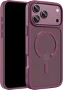 Buddi Frost Apple iPhone 17 Pro Max Hoesje MagSafe Back Cover Matte Cherry
