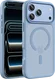 Buddi Frost Apple iPhone 17 Pro Max Hoesje MagSafe Back Cover Matte Licht Blauw