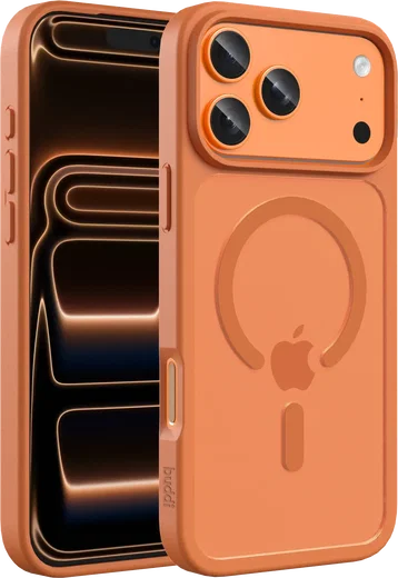 Buddi Frost Apple iPhone 17 Pro Max Hoesje MagSafe Back Cover Matte Oranje afbeelding 1