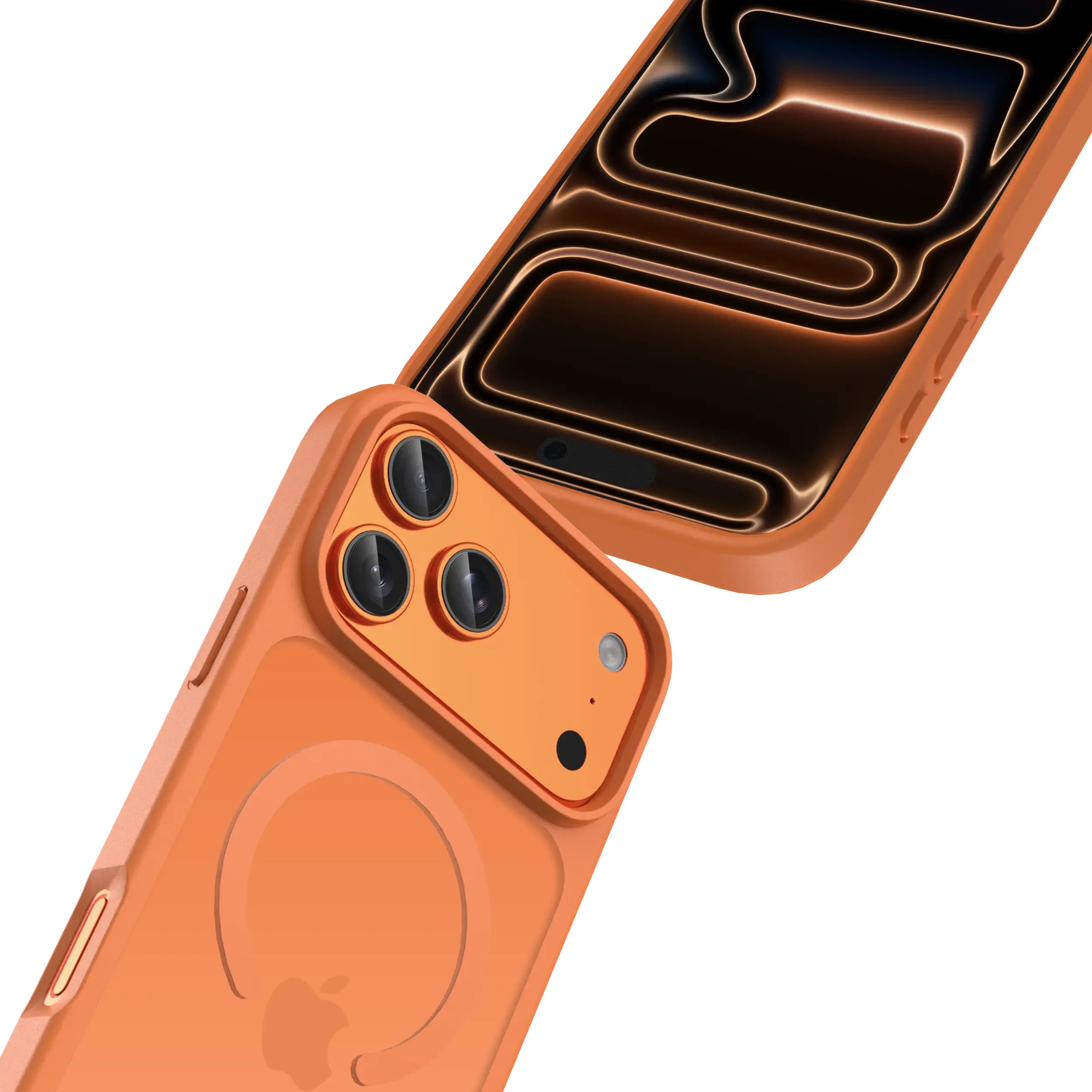 Buddi Frost Apple iPhone 17 Pro Max Hoesje MagSafe Back Cover Matte Oranje afbeelding 7