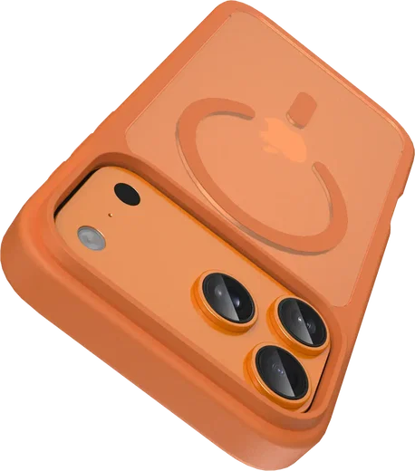 Buddi Frost Apple iPhone 17 Pro Max Hoesje MagSafe Back Cover Matte Oranje afbeelding 5