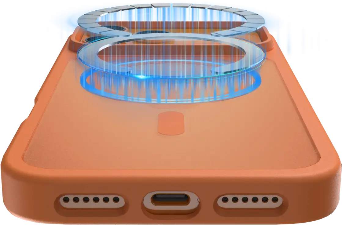 Buddi Frost Apple iPhone 17 Pro Max Hoesje MagSafe Back Cover Matte Oranje afbeelding 6