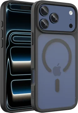 Buddi Frost Apple iPhone 17 Pro Max Hoesje MagSafe Back Cover Matte Zwart