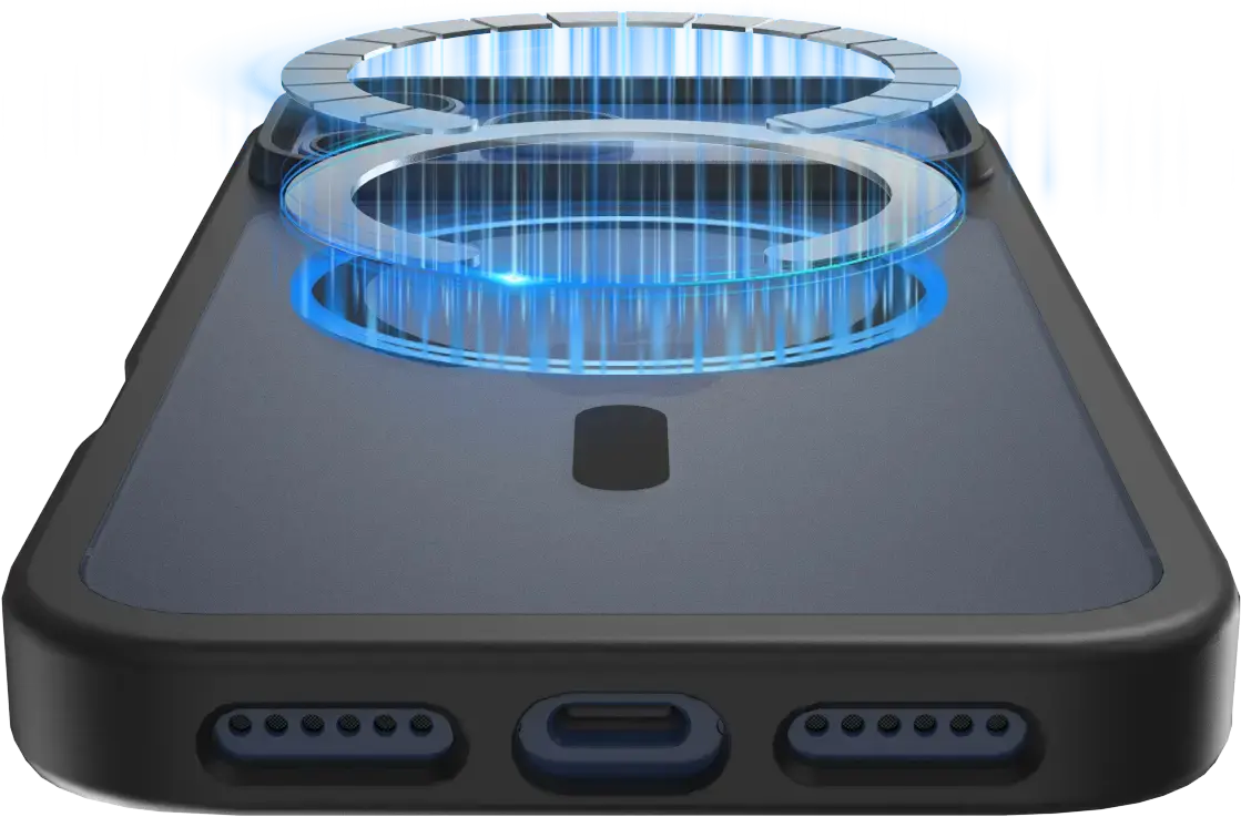 Buddi Frost Apple iPhone 17 Pro Max Hoesje MagSafe Back Cover Matte Zwart afbeelding 6