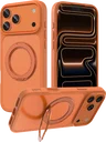Buddi Frost Apple iPhone 17 Pro Max Hoesje MagSafe Ring Stand Matte Oranje