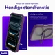 Buddi Frost Apple iPhone 17 Pro Max Hoesje MagSafe Ring Stand Matte Paars afbeelding 2