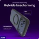 Buddi Frost Apple iPhone 17 Pro Max Hoesje MagSafe Ring Stand Matte Zwart afbeelding 3