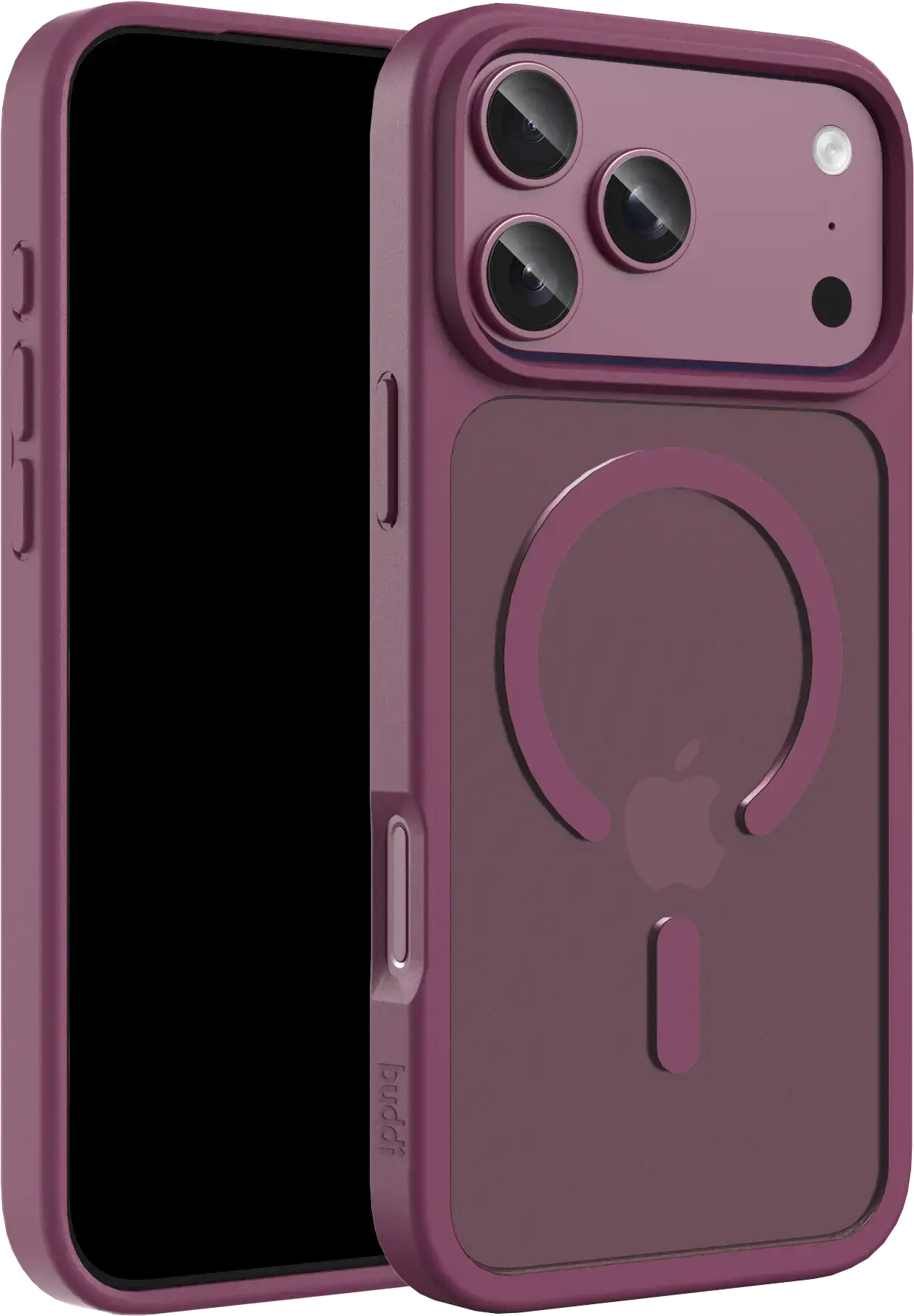Buddi Frost Apple iPhone 17 Pro Hoesje MagSafe Back Cover Matte Cherry afbeelding 1