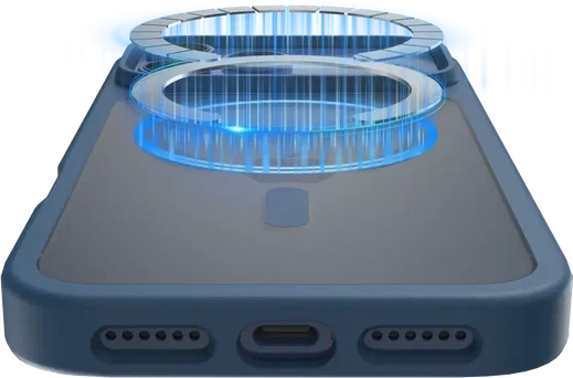 Buddi Frost Apple iPhone 17 Pro Hoesje MagSafe Back Cover Matte Donker Blauw afbeelding 6