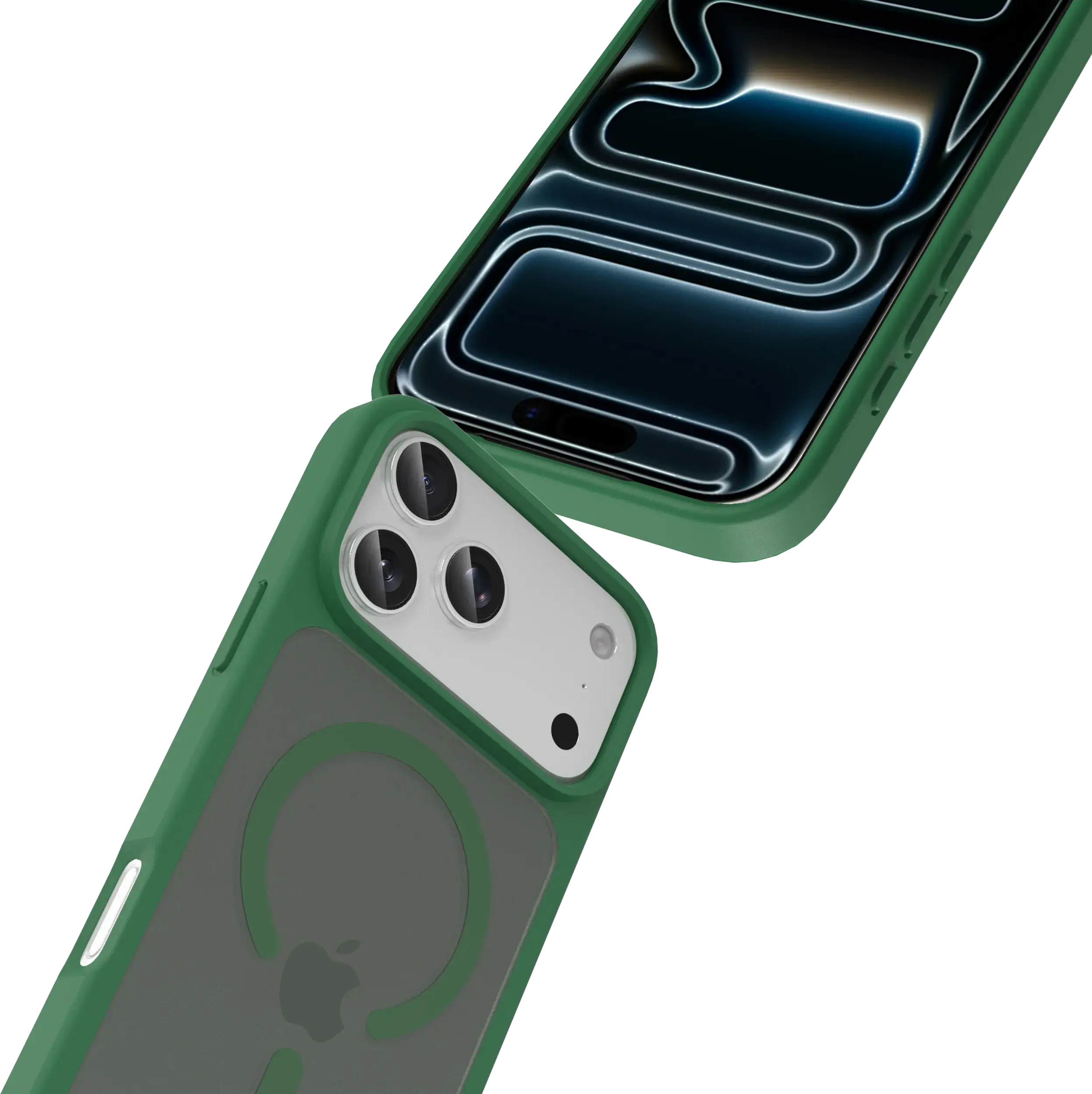 Buddi Frost Apple iPhone 17 Pro Hoesje MagSafe Back Cover Matte Groen afbeelding 6