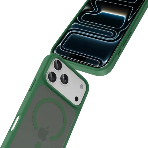 Buddi Frost Apple iPhone 17 Pro Hoesje MagSafe Back Cover Matte Groen afbeelding 6