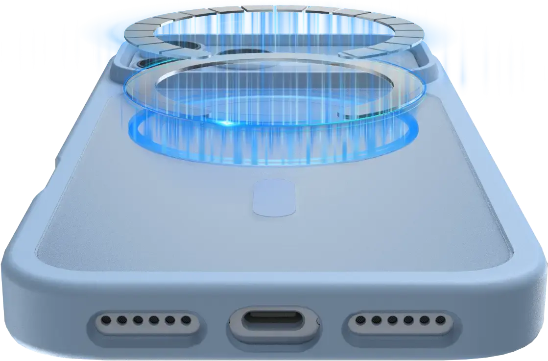 Buddi Frost Apple iPhone 17 Pro Hoesje MagSafe Back Cover Matte Licht Blauw afbeelding 6