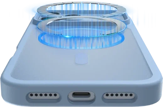 Buddi Frost Apple iPhone 17 Pro Hoesje MagSafe Back Cover Matte Licht Blauw afbeelding 6