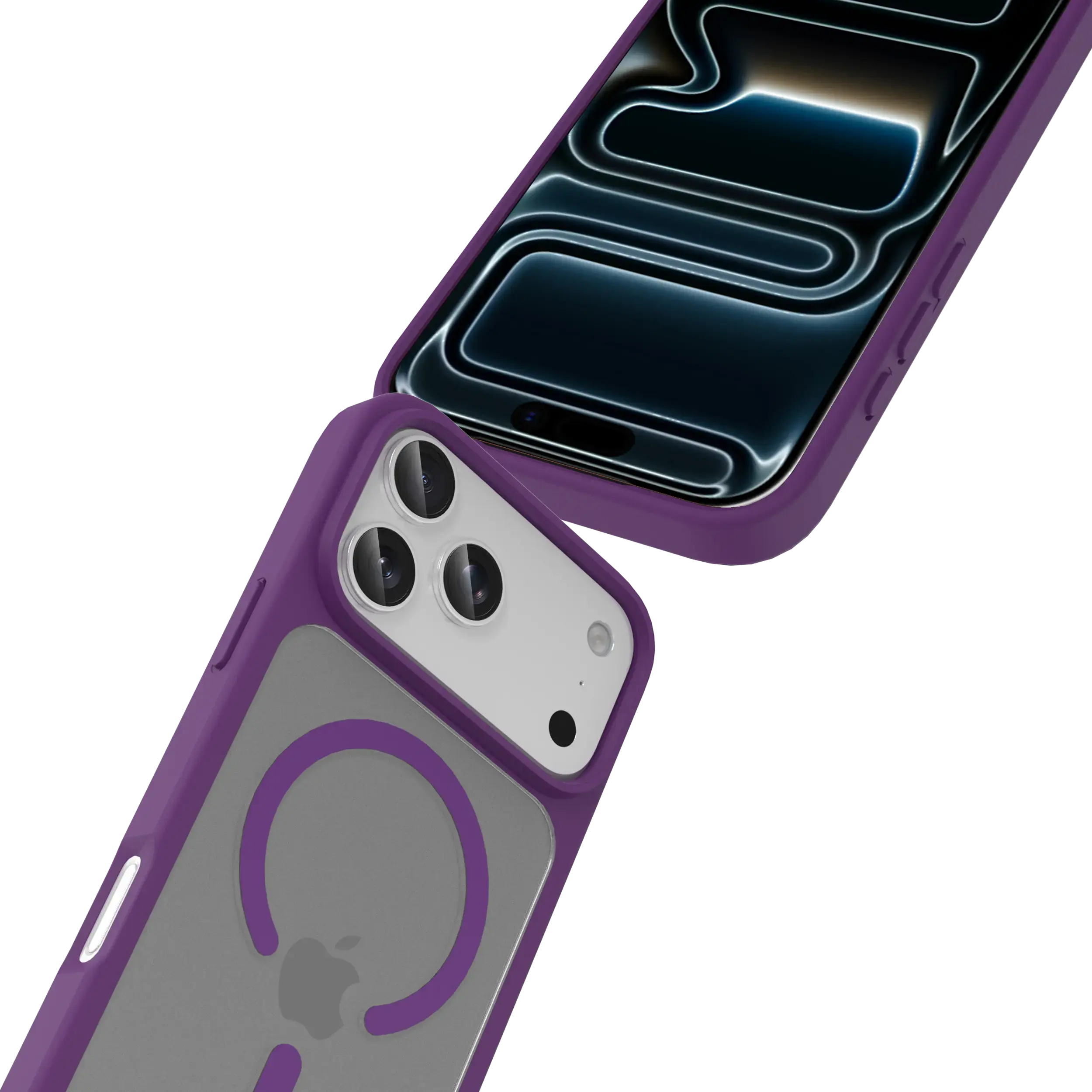 Buddi Frost Apple iPhone 17 Pro Hoesje MagSafe Back Cover Matte Paars afbeelding 7