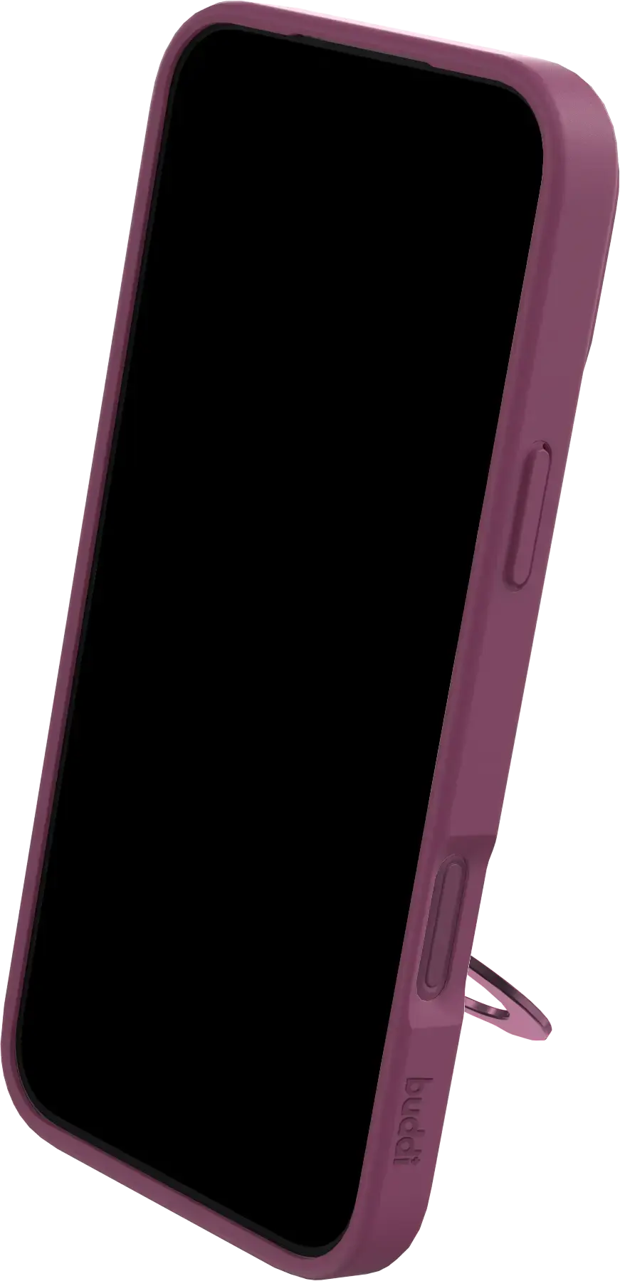 Buddi Frost Apple iPhone 17 Pro Hoesje MagSafe Ring Stand Matte Burgundy afbeelding 7