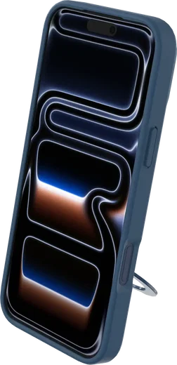 Buddi Frost Apple iPhone 17 Pro Hoesje MagSafe Ring Stand Matte Donker Blauw afbeelding 8