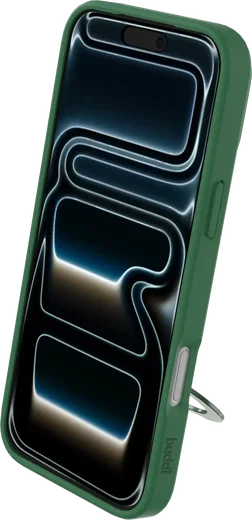 Buddi Frost Apple iPhone 17 Pro Hoesje MagSafe Ring Stand Matte Groen afbeelding 7