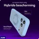 Buddi Frost Apple iPhone 17 Pro Hoesje MagSafe Ring Stand Matte Licht Blauw afbeelding 3