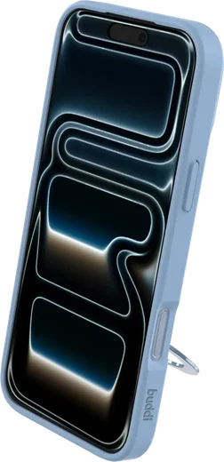 Buddi Frost Apple iPhone 17 Pro Hoesje MagSafe Ring Stand Matte Licht Blauw afbeelding 6