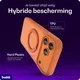 Buddi Frost Apple iPhone 17 Pro Hoesje MagSafe Ring Stand Matte Oranje afbeelding 3
