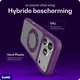 Buddi Frost Apple iPhone 17 Pro Hoesje MagSafe Ring Stand Matte Paars afbeelding 3