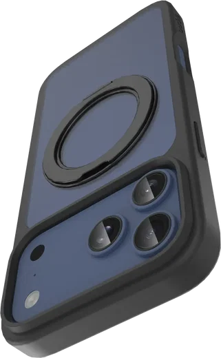 Buddi Frost Apple iPhone 17 Pro Hoesje MagSafe Ring Stand Matte Zwart afbeelding 9