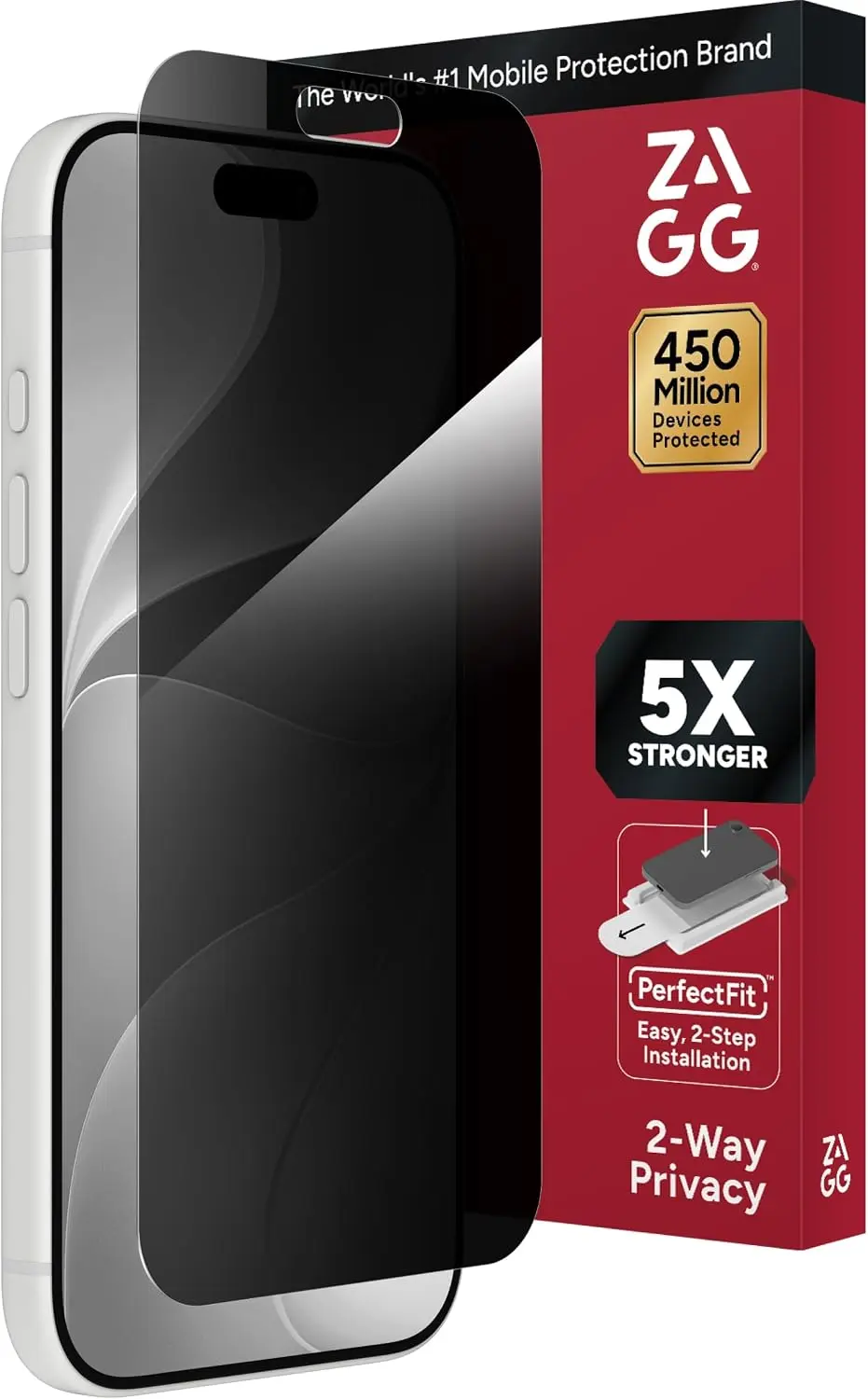 ZAGG InvisibleShield Glass Elite Privacy Apple iPhone 18 Pro / 17 Pro Protector afbeelding 1