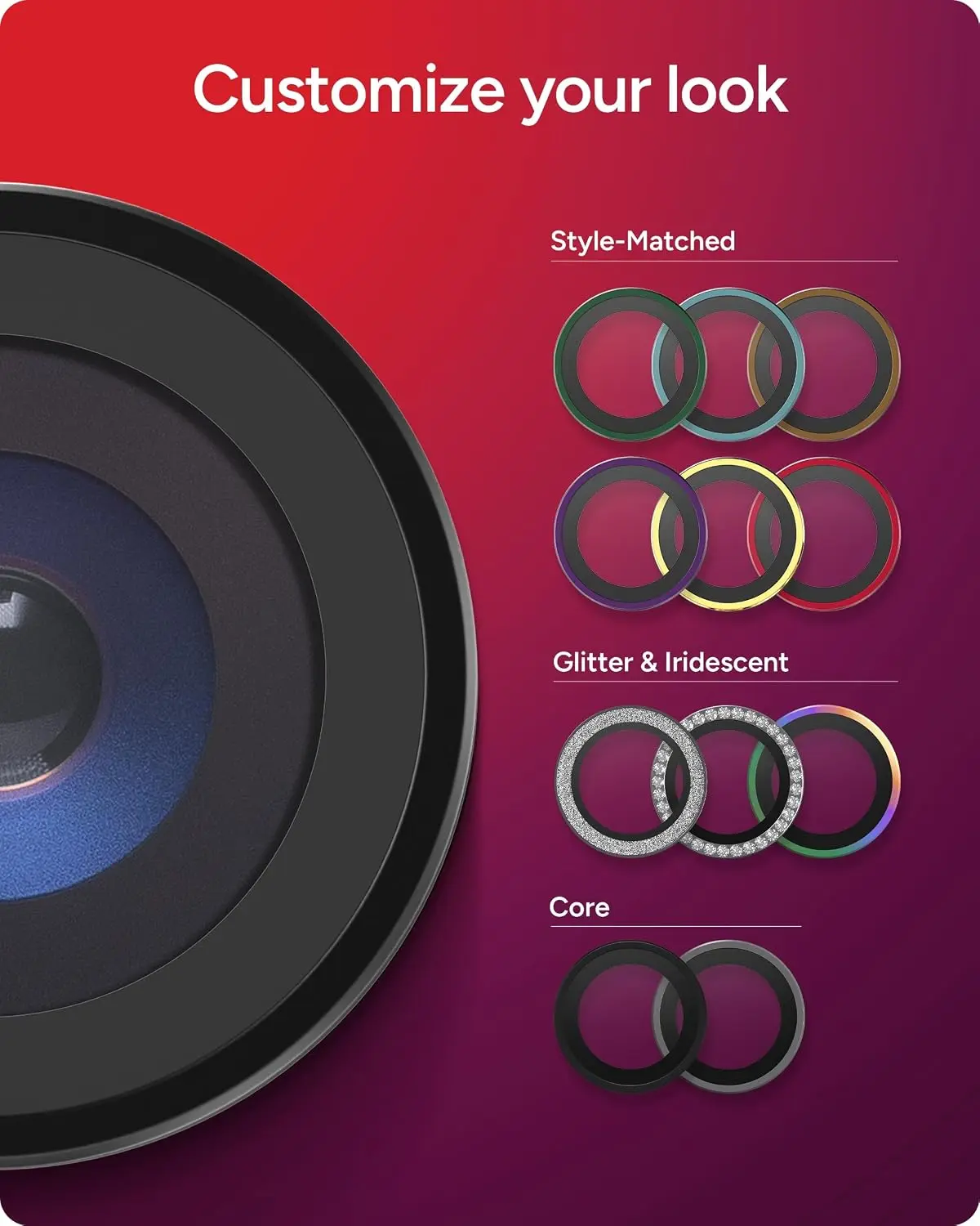 ZAGG Camera Rings Apple iPhone 18 Pro / 18 Pro Max Camera Protector Zwart afbeelding 4