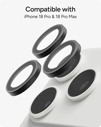 ZAGG Camera Rings Apple iPhone 18 Pro / 18 Pro Max Camera Protector Zwart afbeelding 3