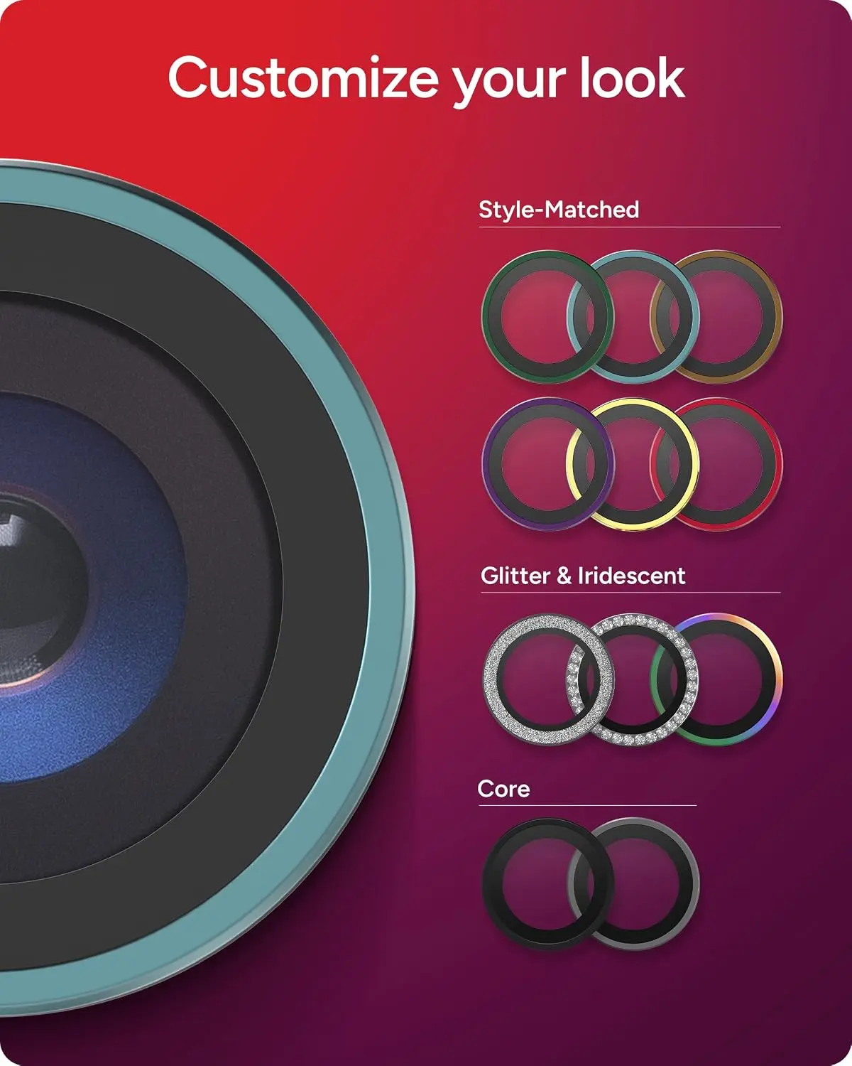 ZAGG Camera Rings Apple iPhone 18 Pro / 18 Pro Max Camera Protector Blauw afbeelding 4