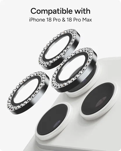 ZAGG Camera Rings Apple iPhone 18 Pro / 18 Pro Max Camera Protector Diamond afbeelding 3