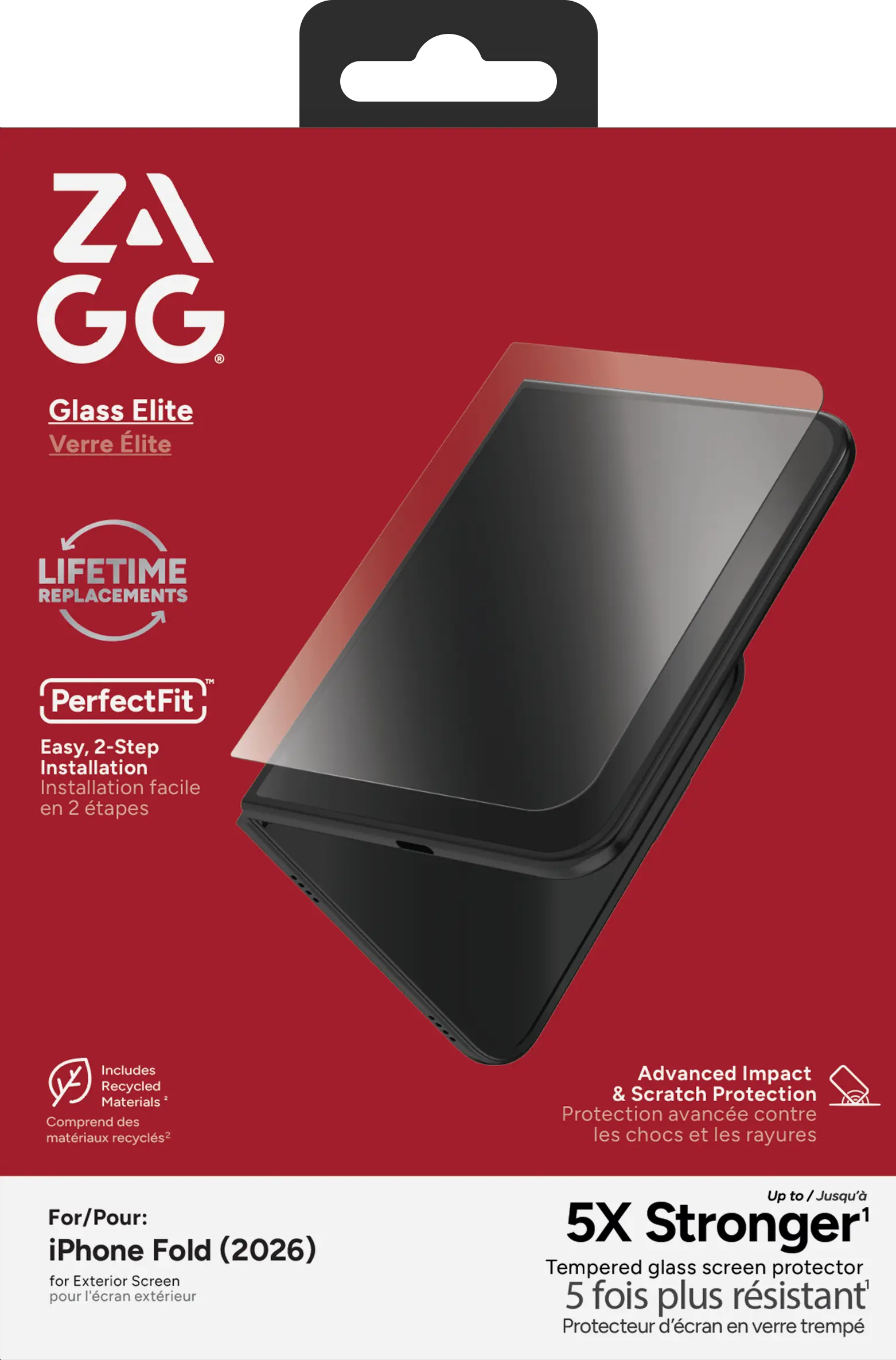 ZAGG InvisibleShield Glass Elite Apple iPhone Duo Screen Protector afbeelding 1
