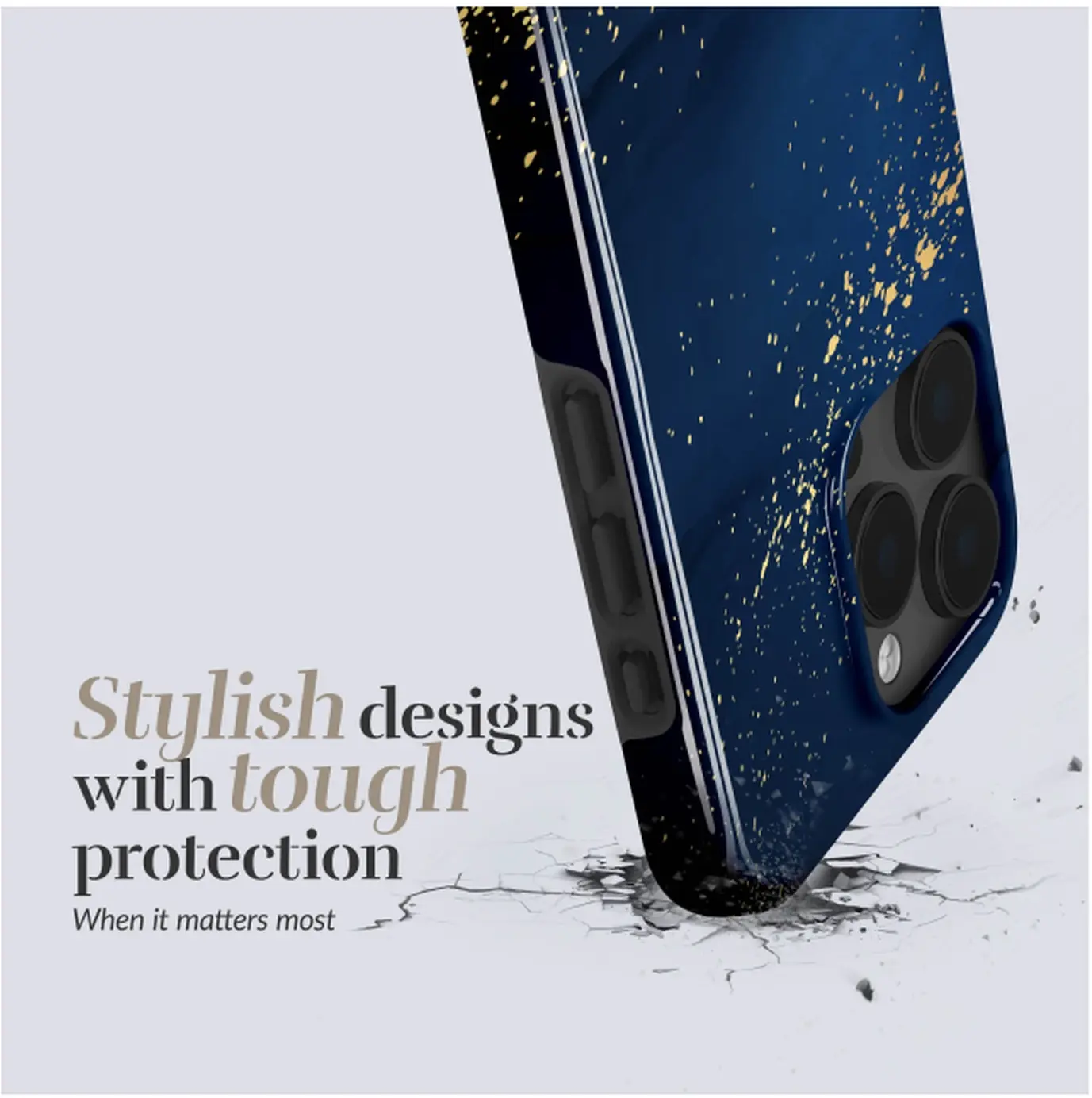 MIO MagSafe / Qi2 iPhone 18 Pro / 17 Pro Hoesje Hard Cover Midnight Sparkle afbeelding 4