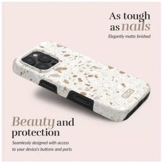 MIO MagSafe / Qi2 iPhone 18 Pro / 17 Pro Hoesje Hard Cover Soft Terrazzo afbeelding 4