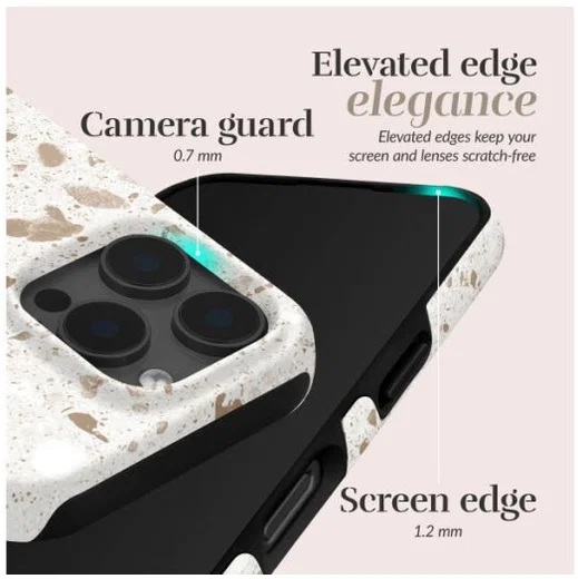 MIO MagSafe / Qi2 iPhone 18 Pro / 17 Pro Hoesje Hard Cover Soft Terrazzo afbeelding 2