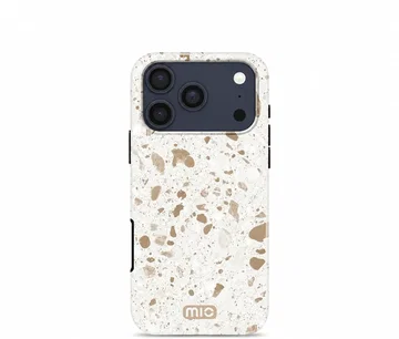 MIO MagSafe / Qi2 iPhone 18 Pro / 17 Pro Hoesje Hard Cover Soft Terrazzo