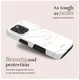 MIO MagSafe / Qi2 iPhone 18 Pro / 17 Pro Hoesje Hard Cover White Marble afbeelding 4