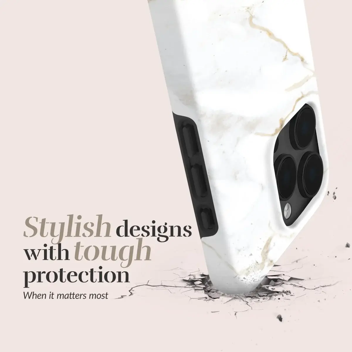 MIO MagSafe iPhone 18 Pro Max / 17 Pro Max Hoesje Back Cover White Marble afbeelding 6