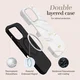 MIO MagSafe iPhone 18 Pro Max / 17 Pro Max Hoesje Back Cover White Marble afbeelding 5