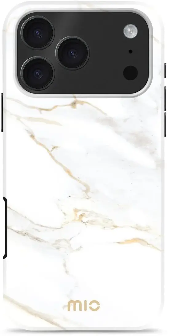 MIO MagSafe iPhone 18 Pro Max / 17 Pro Max Hoesje Back Cover White Marble afbeelding 1