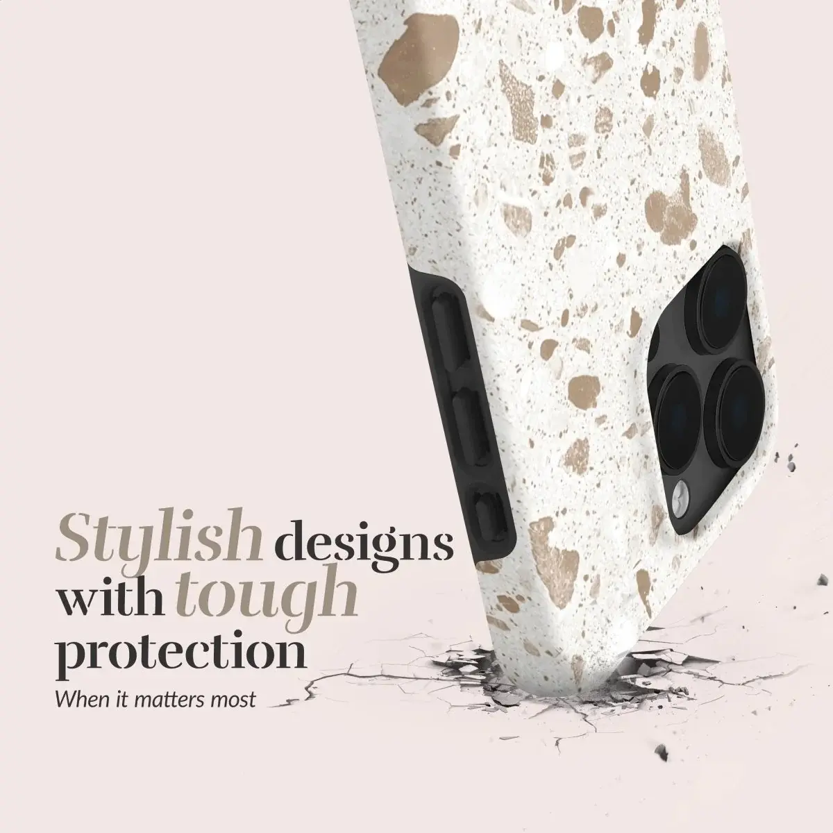 MIO MagSafe iPhone 18 Pro Max / 17 Pro Max Hoesje Back Cover Soft Terrazzo afbeelding 6