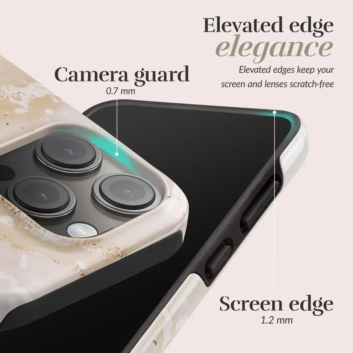 MIO MagSafe iPhone 18 Pro Max / 17 Pro Max Hoesje Back Cover Gold Marble afbeelding 4