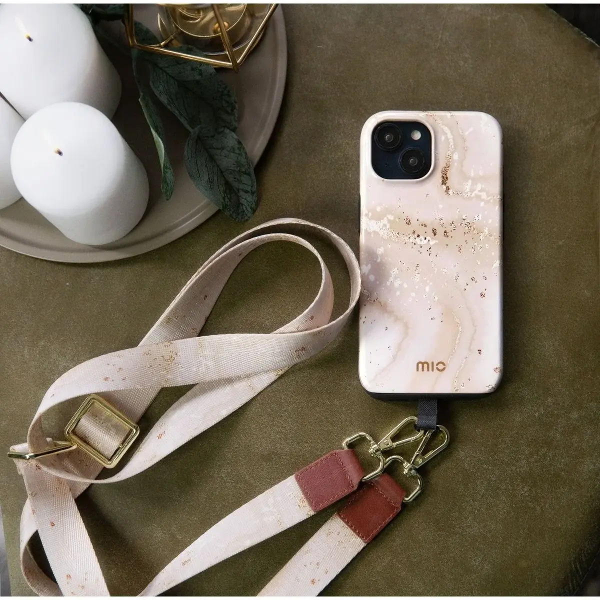 MIO MagSafe iPhone 18 Pro Max / 17 Pro Max Hoesje Back Cover Gold Marble afbeelding 7