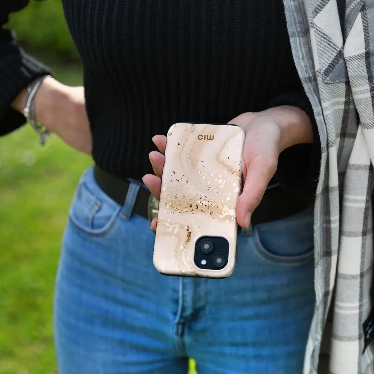 MIO MagSafe iPhone 18 Pro Max / 17 Pro Max Hoesje Back Cover Gold Marble afbeelding 9