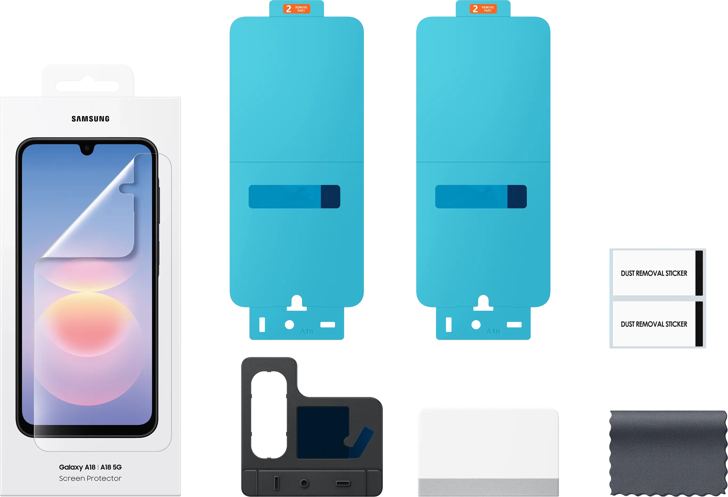 Originele Samsung Galaxy A18 Screen Protector Tempered Glass afbeelding 4