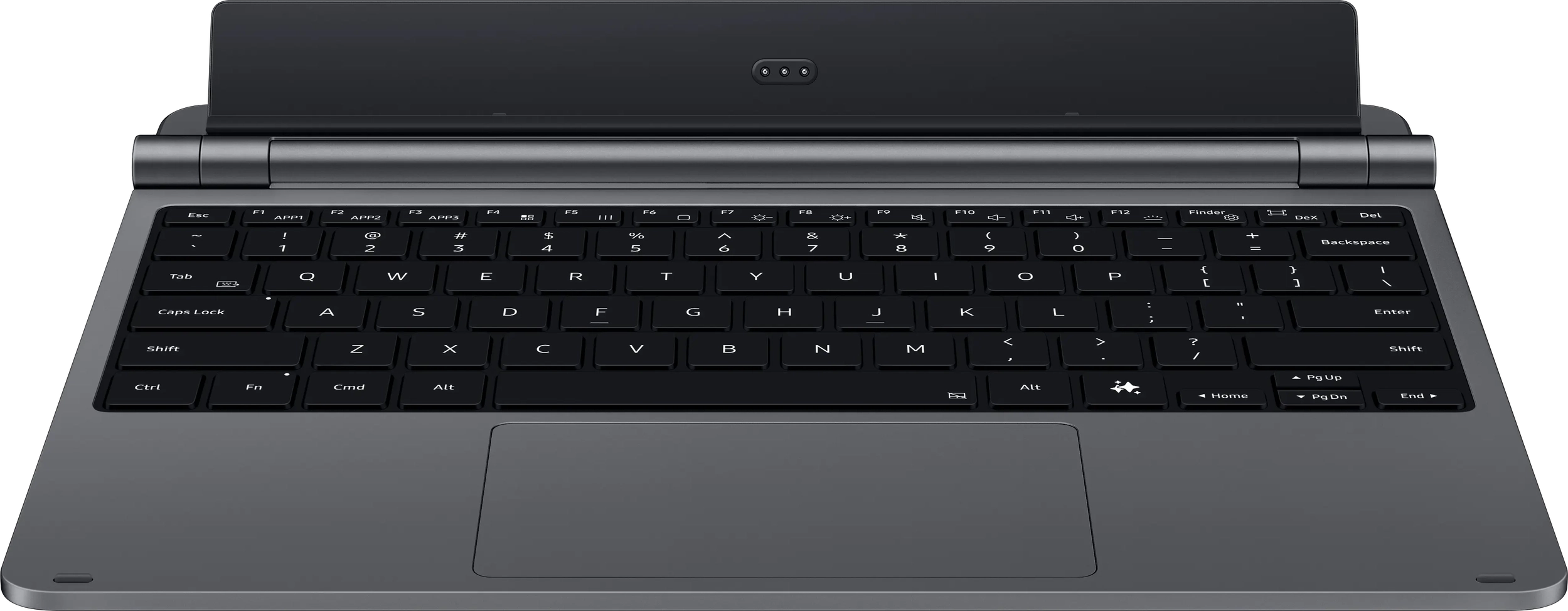 Originele Samsung Tab S12+ Keyboard Cover Pro QWERTY NLD Toetsenbord Grijs afbeelding 1