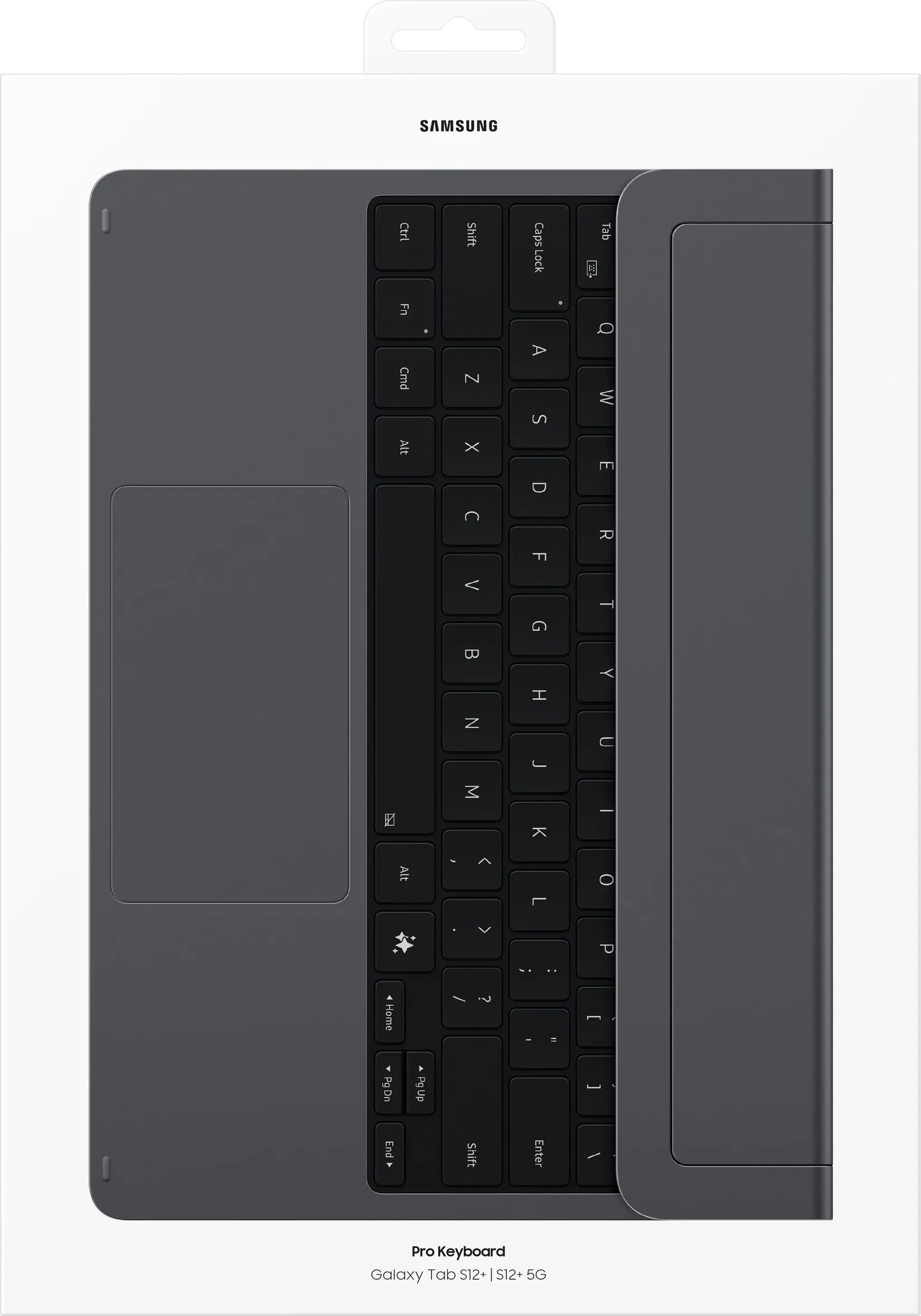Originele Samsung Tab S12+ Keyboard Cover Pro QWERTY NLD Toetsenbord Grijs afbeelding 5