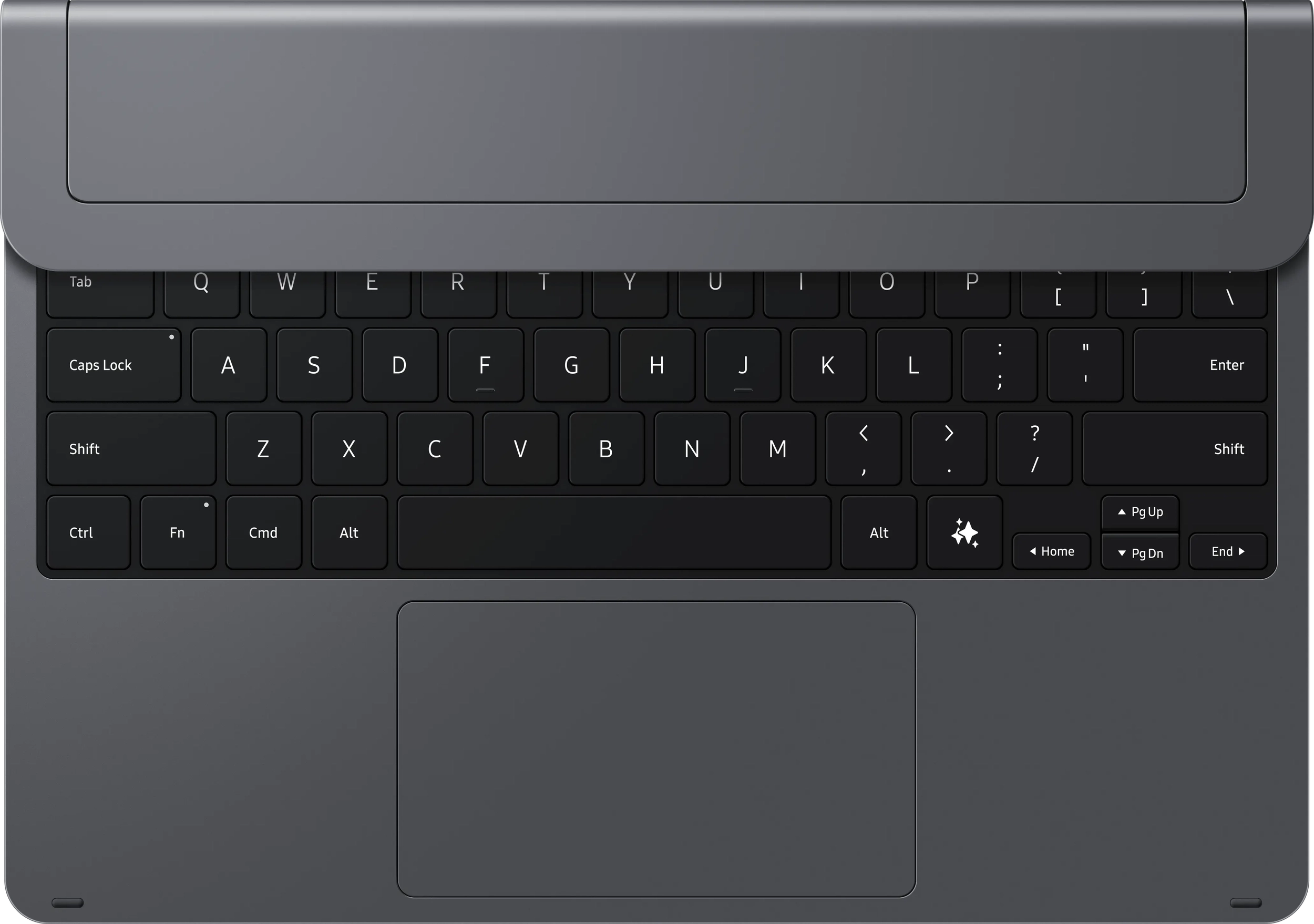 Originele Samsung Tab S12+ Keyboard Cover Pro QWERTY NLD Toetsenbord Grijs afbeelding 3