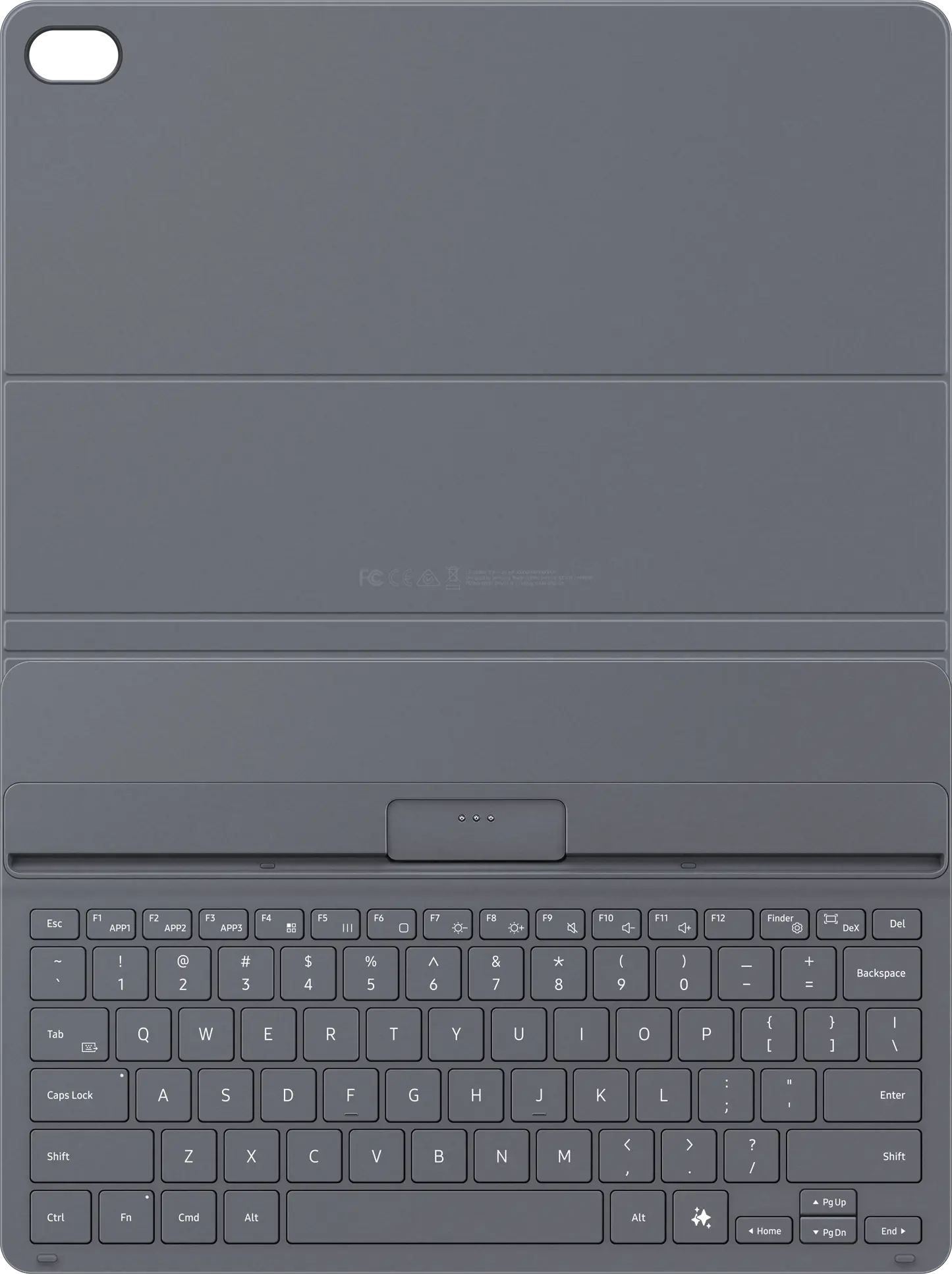 Originele Samsung Tab S12+ Keyboard Book Cover Slim QWERTY NLD Toetsenbord Zwart afbeelding 2
