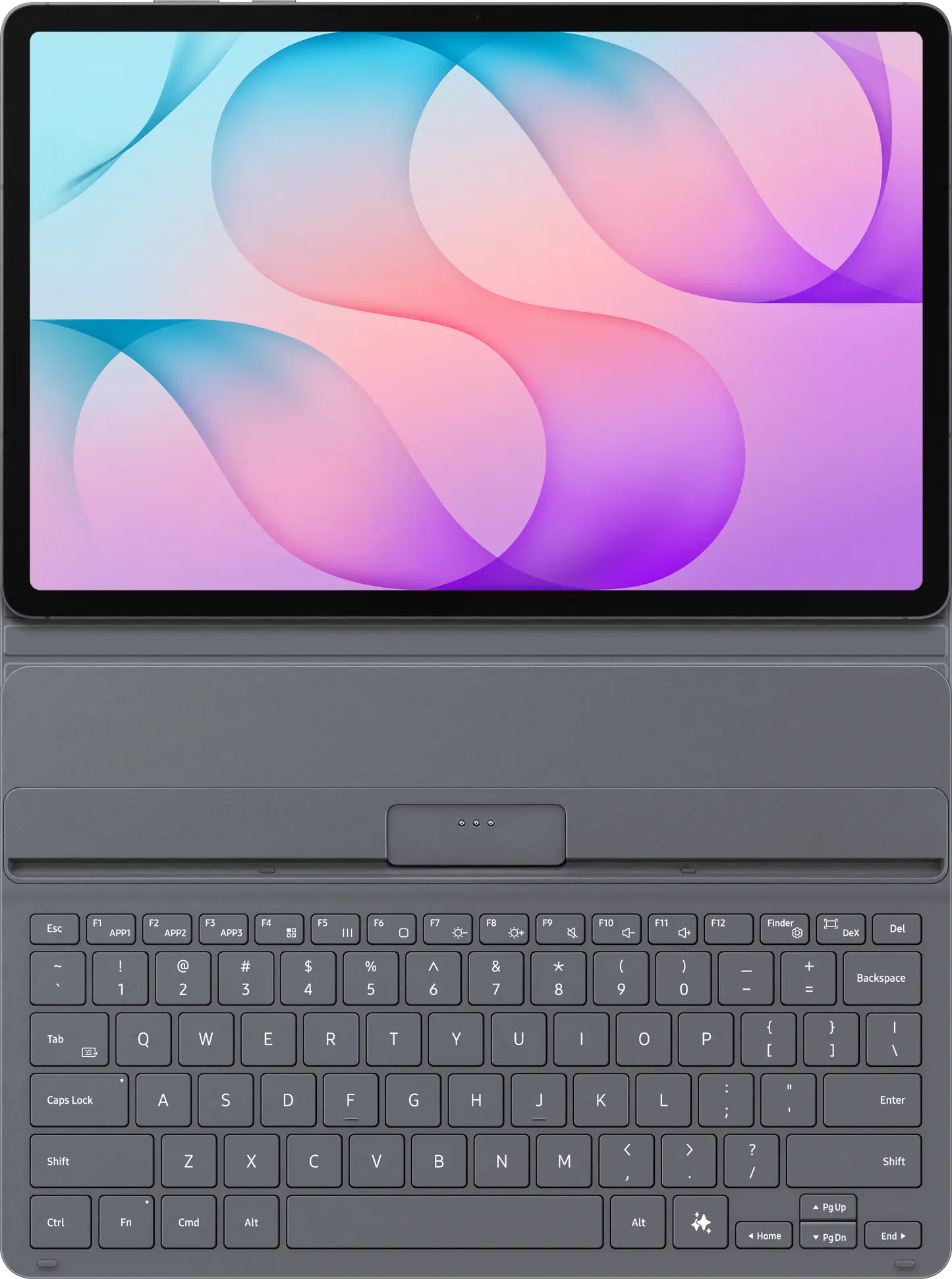 Originele Samsung Tab S12+ Keyboard Book Cover Slim QWERTY NLD Toetsenbord Zwart afbeelding 7